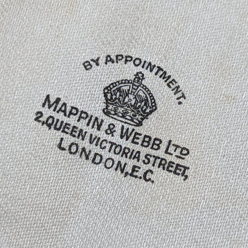 1937年 英国ヴィンテージ 純銀(925シルバー) ティースプーン6本&シュガーショベルセット ケース入り Mappin & Webb